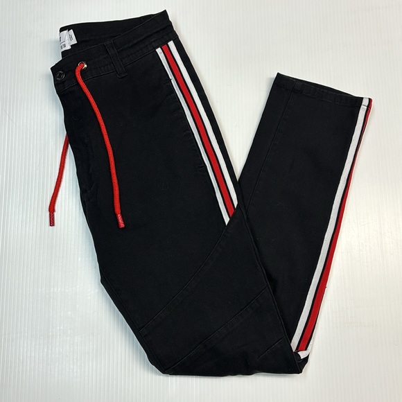 Urban ID Men’s Streetwear Jogger Black Denim Pant. Sz. 30/30 - Picture 2 of 5